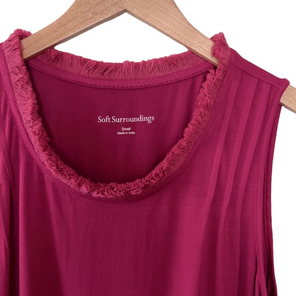 Soft Surroundings Sofia Tank Berry Color - Picture 3 of 5